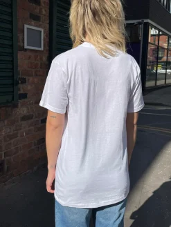 Women Daisy Street T-Shirts-Relaxed T-Shirt with Abierto Print