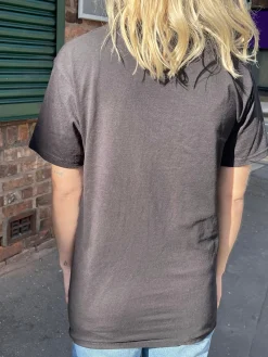 Women Daisy Street T-Shirts-Relaxed T-Shirt with Dark Horizon Print