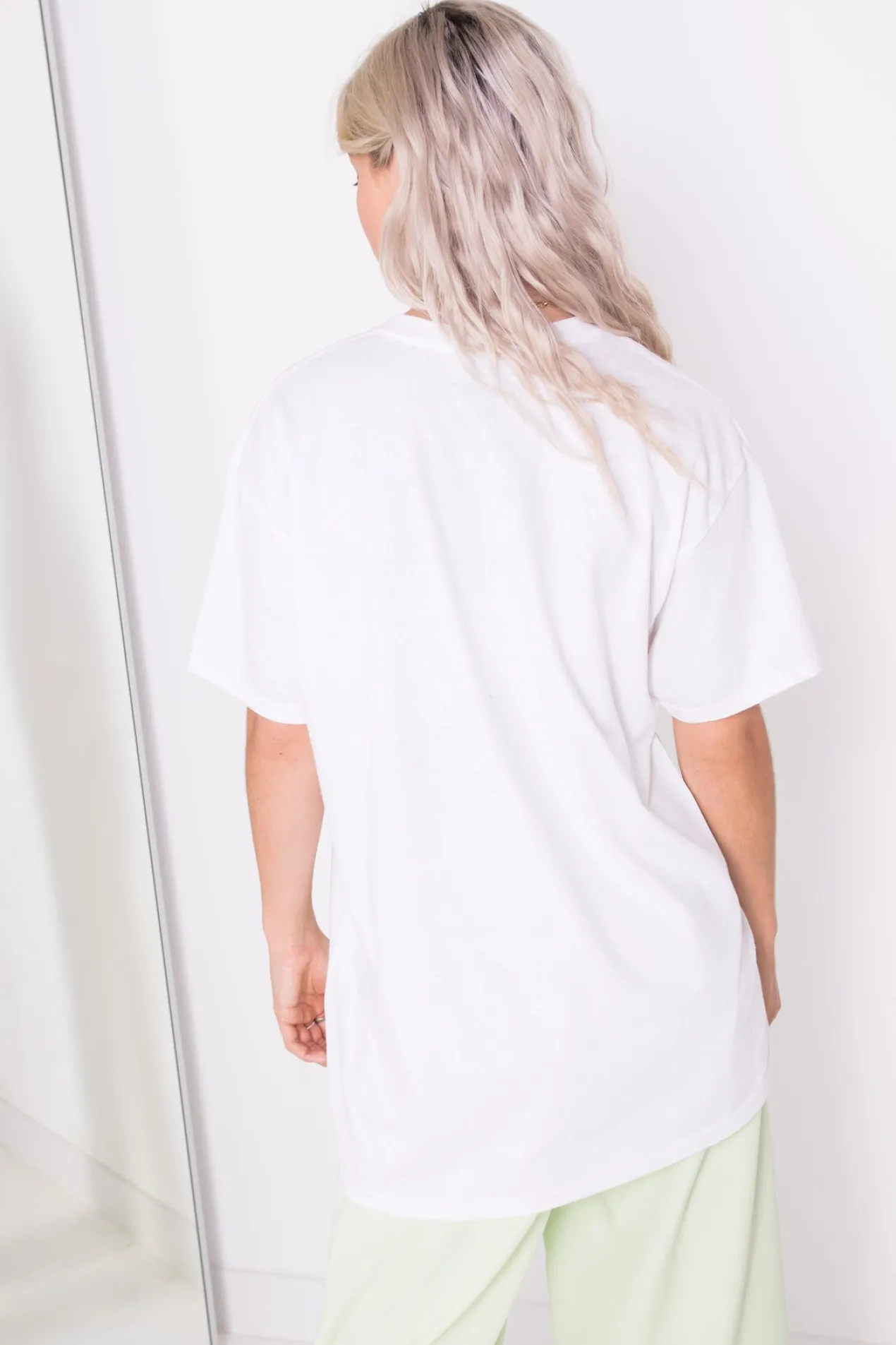 Women Daisy Street T-Shirts-Relaxed T-Shirt with Cancer Print