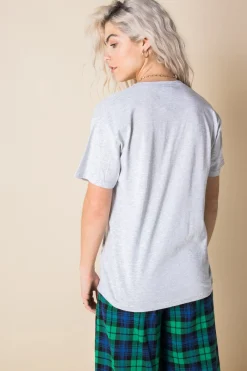 Women Daisy Street T-Shirts-Relaxed T-Shirt with Lilo and Stitch Stay Weird Print
