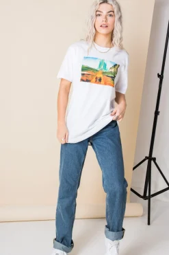 Women Daisy Street T-Shirts-Relaxed T-Shirt with Wizard of Oz Print