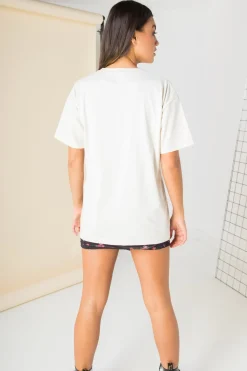 Women Daisy Street T-Shirts-Relaxed T-Shirt with New York Print