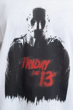 Women Daisy Street Tops | T-Shirts-Relaxed T-Shirt with Friday The 13th Graphic