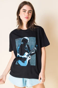 Women Daisy Street Band Tees | T-Shirts-Relaxed T-Shirt with Ed Sheeran Print