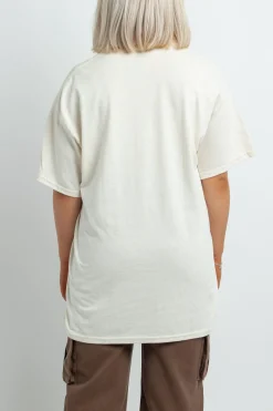 Women Daisy Street T-Shirts-Relaxed T-Shirt with New York Distressed Graphic