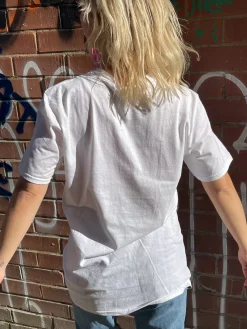 Women Daisy Street Band Tees | T-Shirts-Relaxed T-Shirt with Blondie Heart Print