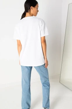 Women Daisy Street T-Shirts-Relaxed T-Shirt with Capricorn Print
