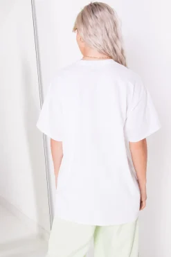 Women Daisy Street T-Shirts-Relaxed T-Shirt with Libra Print