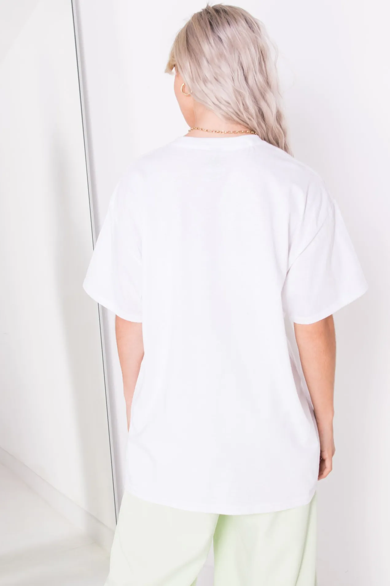 Women Daisy Street T-Shirts-Relaxed T-Shirt with Libra Print