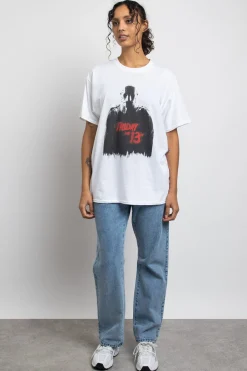 Women Daisy Street Tops | T-Shirts-Relaxed T-Shirt with Friday The 13th Graphic