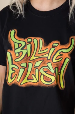 Women Daisy Street Band Tees | T-Shirts-Relaxed T-Shirt with Billie Eilish Print