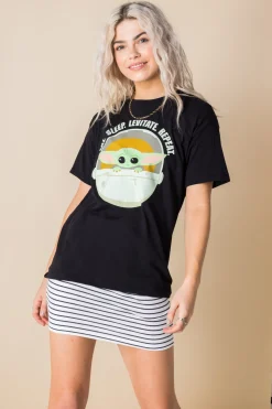 Women Daisy Street T-Shirts-Relaxed T-Shirt with Star Wars Mandalorian Print