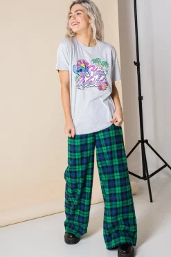 Women Daisy Street T-Shirts-Relaxed T-Shirt with Lilo and Stitch Stay Weird Print