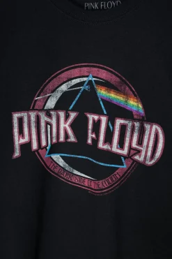 Women Daisy Street Band Tees | T-Shirts-Relaxed T-Shirt with Pink Floyd Print