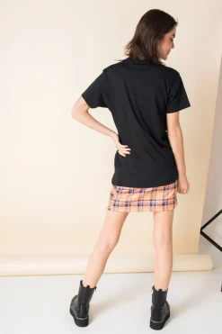Women Daisy Street T-Shirts-Relaxed T-Shirt with Grateful Dead Print
