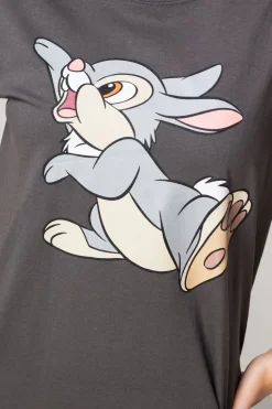 Women Daisy Street T-Shirts-Relaxed T-Shirt with Disney Thumper Print