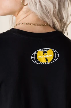 Women Daisy Street Band Tees | T-Shirts-Relaxed T-Shirt with Wu-Tang Clan Print