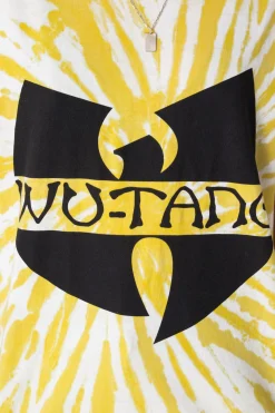 Women Daisy Street Band Tees | T-Shirts-Relaxed Tie-Dye T-Shirt with Wu-Tang Print