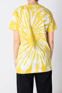 Women Daisy Street Band Tees | T-Shirts-Relaxed Tie-Dye T-Shirt with Wu-Tang Print