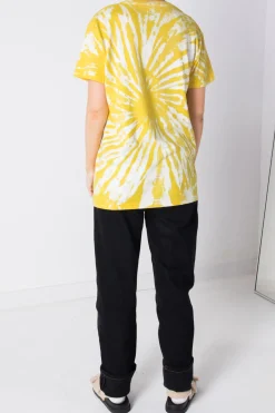 Women Daisy Street Band Tees | T-Shirts-Relaxed Tie-Dye T-Shirt with Wu-Tang Print