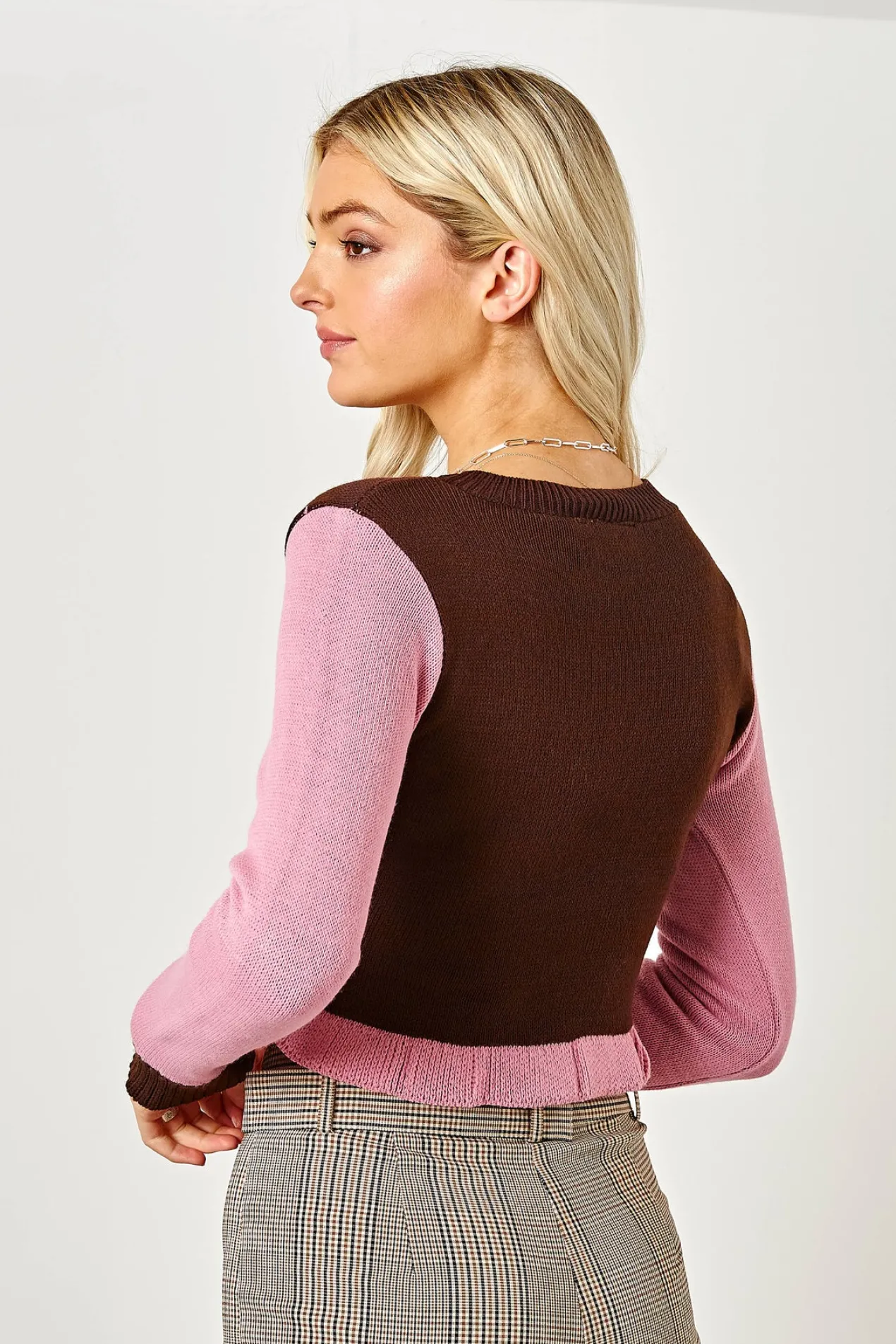 Women Daisy Street Tops-Rib Frill Jumper with Heart Graphic