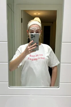 Women Daisy Street Tops | T-Shirts-Roses Are Red Pyjama Top