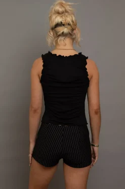 Women Daisy Street Partywear | Tops-Ruched Edge Vest Top With Bow Detail