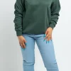 Women Daisy Street Hoodies & Sweatshirts-Rugby Sweatshirt