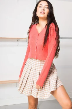 Women Daisy Street Cardigans-90's Cropped Cardigan in