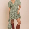 Women Daisy Street Dresses-Seersucker Mini Smock Dress
