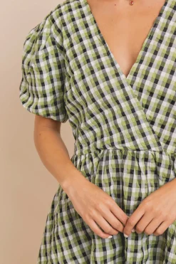 Women Daisy Street Dresses-Seersucker Mini Smock Dress
