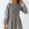 Women Daisy Street Dresses-Shirred Alexis Mini Smock Dress