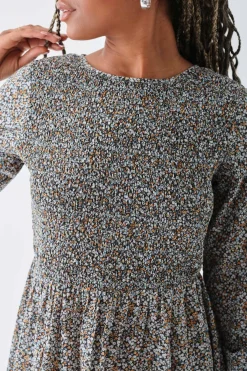 Women Daisy Street Dresses-Shirred Alexis Mini Smock Dress