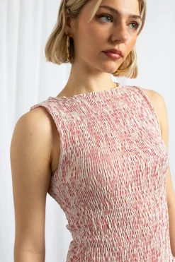 Women Daisy Street Dresses-Shir Midaxi Dress With Dropped Waist