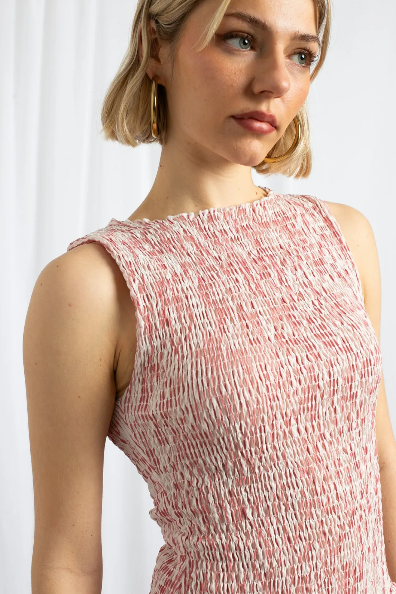 Women Daisy Street Dresses-Shir Midaxi Dress With Dropped Waist