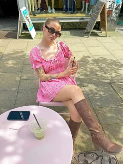 Women Daisy Street Dresses-Shirred Milkmaid Playsuit