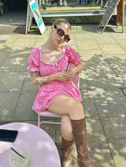 Women Daisy Street Dresses-Shirred Milkmaid Playsuit