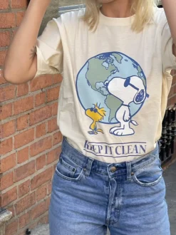 Women Daisy Street T-Shirts-Snoopy Peanuts Tee