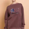 Women Daisy Street Hoodies & Sweatshirts-States And Stars Sweater