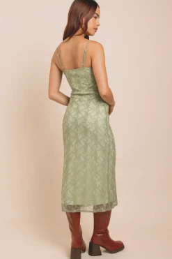 Women Daisy Street Dresses-Stretch Lace Midaxi Dress