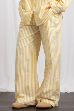 Women Daisy Street Trousers-Stripe Trousers With Elasticated Waistband