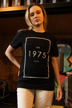 Women Daisy Street T-Shirts-The 1975 Logo Print