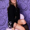 Women Daisy Street Skirts-Tie-Dye Mesh Mini Skirt