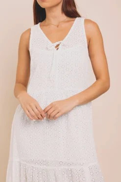Women Daisy Street Dresses-Tiered Maxi Dress With Split Front