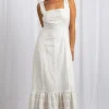 Women Daisy Street Dresses-Tiered Midaxi Dress With Lace Trims