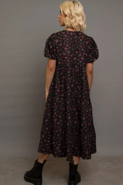 Women Daisy Street Dresses-Tiered Smock Dress