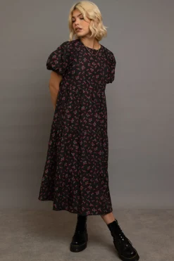 Women Daisy Street Dresses-Tiered Smock Dress