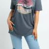 Women Daisy Street T-Shirts-Top Gun Licensed T-Shirt in