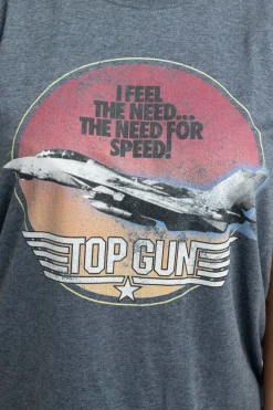 Women Daisy Street T-Shirts-Top Gun Licensed T-Shirt in