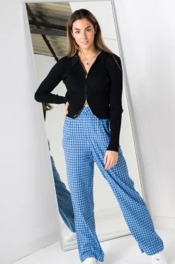 Women Daisy Street Trousers-Trousers in Blue